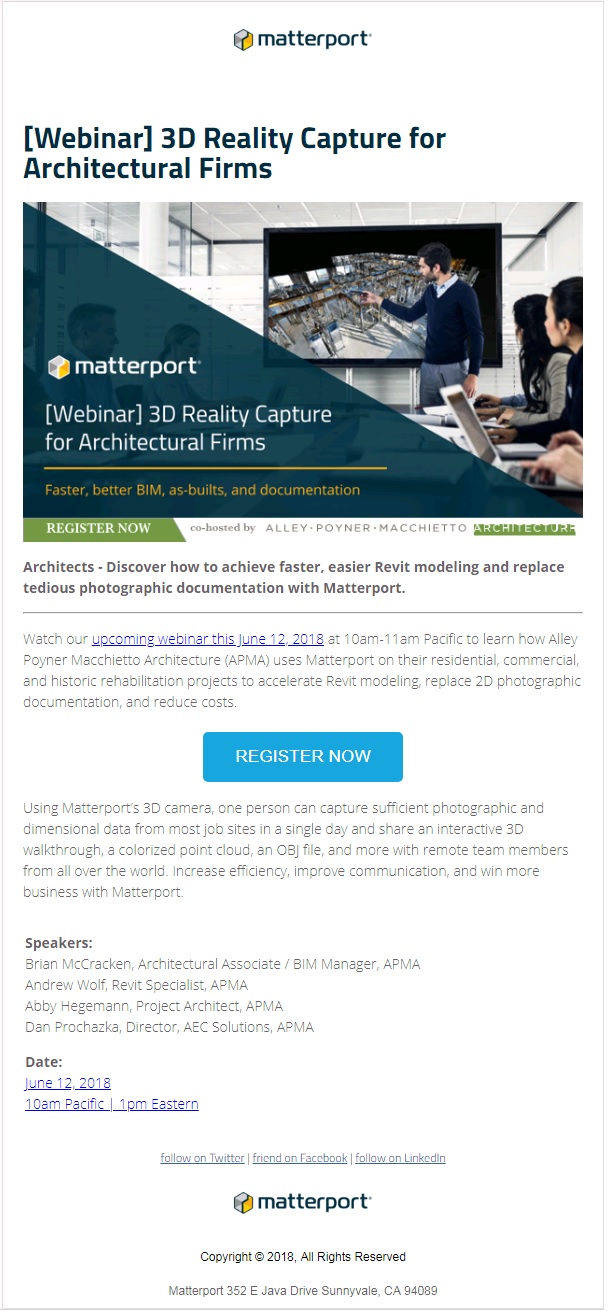 Eblast by Matterport